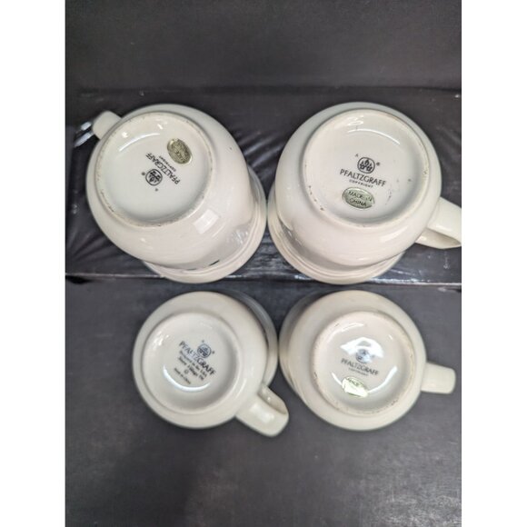 Pfaltzgraff Snow Village Set of 4 Coffee Tea Hot Chocolate Mugs 10 Oz - Picture 7 of 8